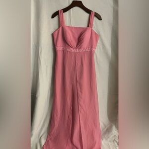 Vintage Bella Formals by Venus Pink Empire Waist Dress - Size M/L?